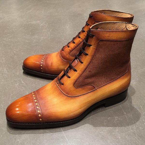 FR03 BI-MATERIAL LACE-UP BOOTS