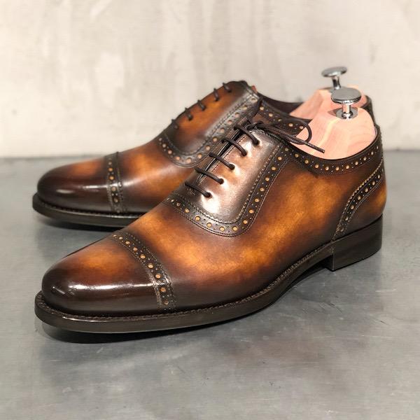 EN01 PLAIN CAPTOE OXFORD