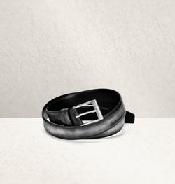 Dapper Calf Leather Noir Belt