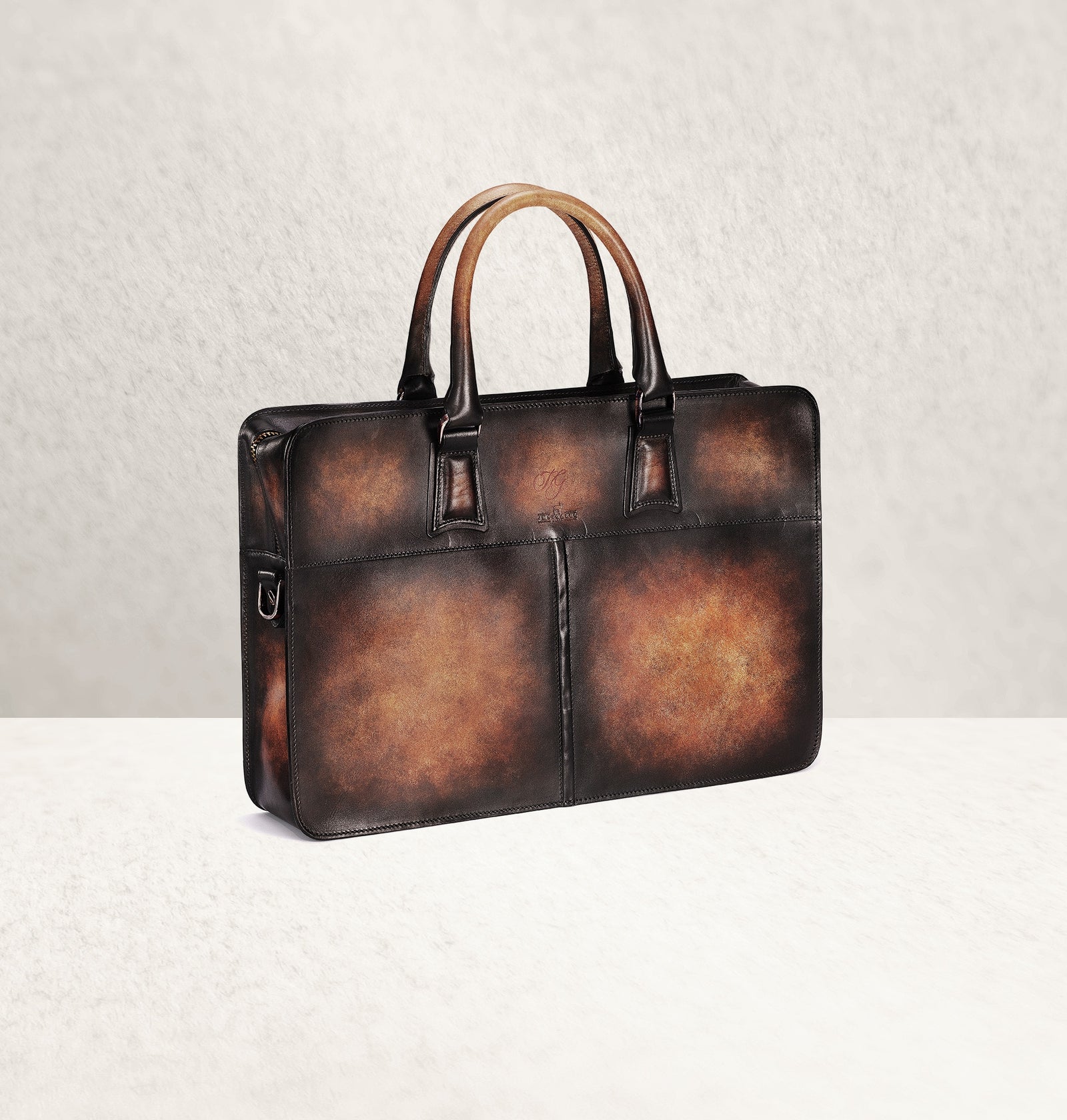 テュオハリム JMLEGZEL - Diplomat Dapper Calf Leather Bag – jmlegazelus