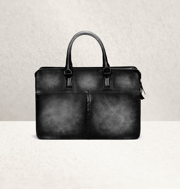 Diplomat Dapper Noir Calf Leather Bag