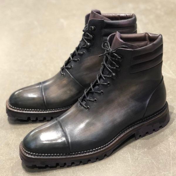 FX01 CROSS LACE-UP ANKLE BOOT