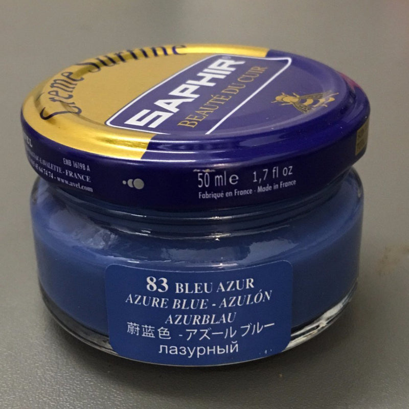 Cirage crème surfine pommadier 50ml saphir bleu marine